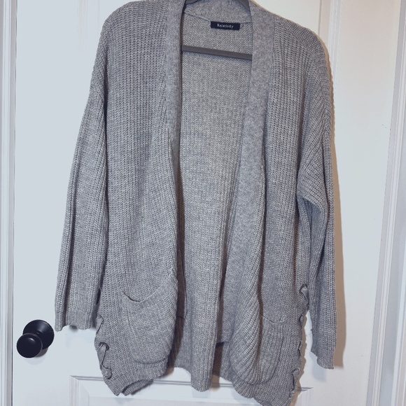 Relativity Sweaters - Gray Women's Cardigan One Size
